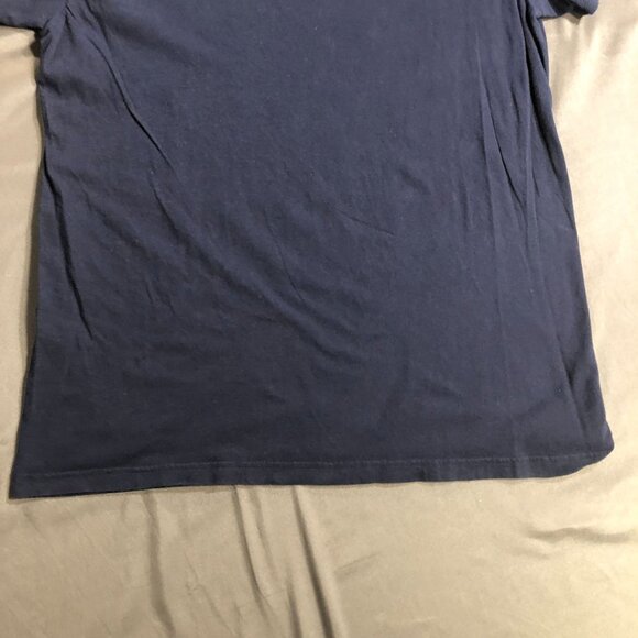 Polo Ralph Lauren Men's Crewneck Tee Shirt Large Navy BLue V-Neck Short Sleeve - Picture 8 of 9